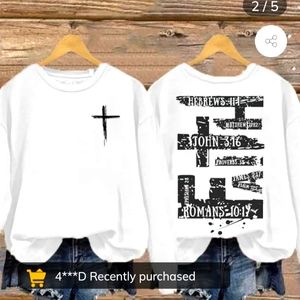 Faith scripture sweatshirt
